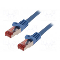 CQ2046S; Patch cord; S/FTP; 6; stranded; Cu; LSZH; blue; 1.5m; 27AWG; LOGILINK