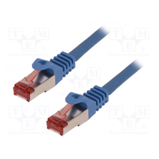 CQ2046S; Patch cord; S/FTP; 6; stranded; Cu; LSZH; blue; 1.5m; 27AWG; LOGILINK
