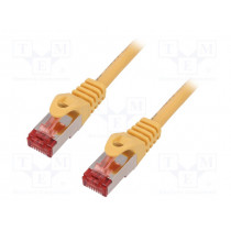 CQ2047S; Patch cord; S/FTP; 6; stranded; Cu; LSZH; yellow; 1.5m; 27AWG; LOGILINK
