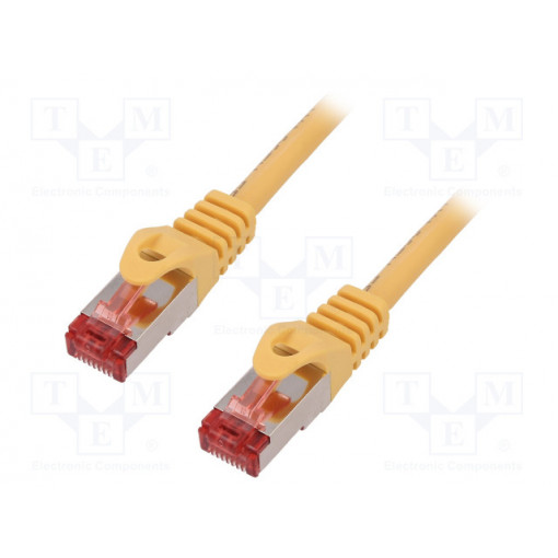 CQ2047S; Patch cord; S/FTP; 6; stranded; Cu; LSZH; yellow; 1.5m; 27AWG; LOGILINK