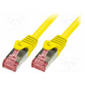 CQ2057S; Patch cord; S/FTP; 6; stranded; Cu; LSZH; yellow; 2m; 27AWG; LOGILINK