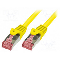 CQ2067S; Patch cord; S/FTP; 6; stranded; Cu; LSZH; yellow; 3m; 27AWG; LOGILINK