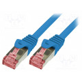 CQ2076S; Patch cord; S/FTP; 6; stranded; Cu; LSZH; blue; 5m; 27AWG; LOGILINK