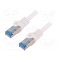 CQ3041S; Patch cord; S/FTP; 6a; stranded; Cu; LSZH; white; 1.5m; 27AWG; LOGILINK