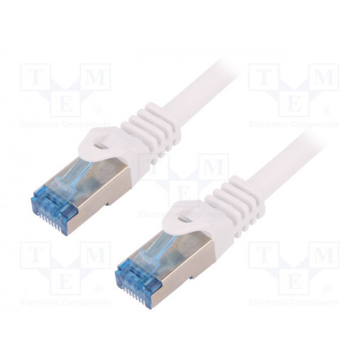 CQ3041S; Patch cord; S/FTP; 6a; stranded; Cu; LSZH; white; 1.5m; 27AWG; LOGILINK