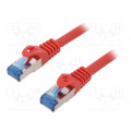 CQ3044S; Patch cord; S/FTP; 6a; stranded; Cu; LSZH; red; 1.5m; 27AWG; LOGILINK