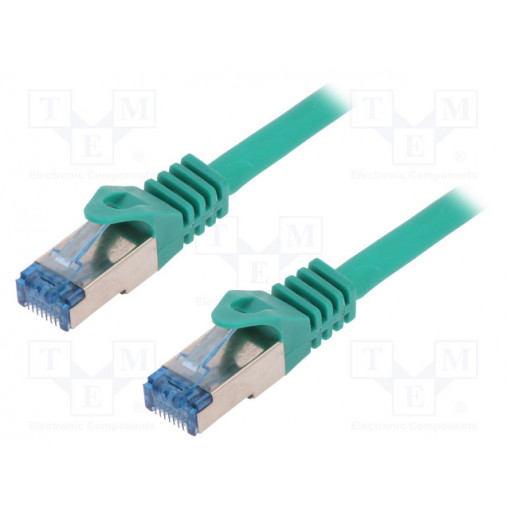 CQ3045S; Patch cord; S/FTP; 6a; stranded; Cu; LSZH; green; 1.5m; 27AWG; LOGILINK