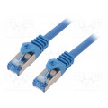 CQ3046S; Patch cord; S/FTP; 6a; stranded; Cu; LSZH; blue; 1.5m; 27AWG; LOGILINK