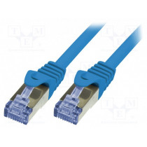 CQ3066S; Patch cord; S/FTP; 6a; stranded; Cu; LSZH; blue; 3m; 26AWG; LOGILINK