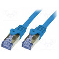 CQ3096S; Patch cord; S/FTP; 6a; stranded; Cu; LSZH; blue; 10m; 26AWG; LOGILINK