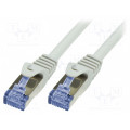 CQ3112S; Patch cord; S/FTP; 6a; stranded; Cu; LSZH; grey; 20m; 26AWG; LOGILINK