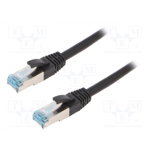 CQ6115S; Patch cord; S/FTP; 6a; stranded; Cu; PUR; black; 20m; halogen free; LOGILINK
