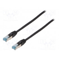 CQ6125S; Patch cord; S/FTP; 6a; stranded; Cu; PUR; black; 30m; halogen free; LOGILINK