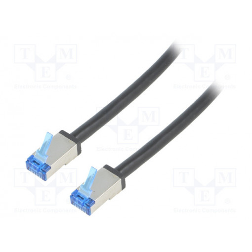 CQ7113S; Patch cord; S/FTP; 6a; stranded; Cu; PE; black; 20m; 26AWG; LOGILINK