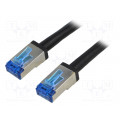 CQ7123S; Patch cord; S/FTP; 6a; stranded; Cu; PE; black; 30m; 26AWG; LOGILINK