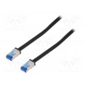 CQ7133S; Patch cord; S/FTP; 6a; stranded; Cu; PE; black; 40m; 26AWG; LOGILINK