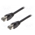 CQ8023S; Patch cord; S/FTP; Cat 8.1; stranded; Cu; LSZH; black; 0.5m; 26AWG; LOGILINK