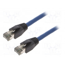 CQ8026S; Patch cord; S/FTP; Cat 8.1; stranded; Cu; LSZH; blue; 0.5m; 26AWG; LOGILINK