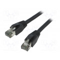 CQ8033S; Patch cord; S/FTP; Cat 8.1; stranded; Cu; LSZH; black; 1m; 26AWG; LOGILINK