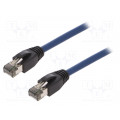 CQ8036S; Patch cord; S/FTP; Cat 8.1; stranded; Cu; LSZH; blue; 1m; 26AWG; LOGILINK