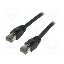CQ8043S; Patch cord; S/FTP; Cat 8.1; stranded; Cu; LSZH; black; 1.5m; 26AWG; LOGILINK