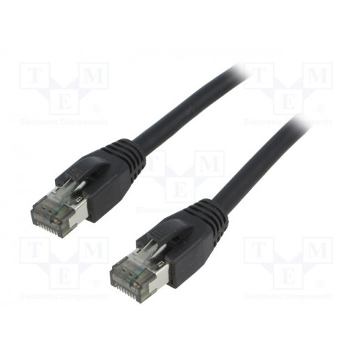 CQ8043S; Patch cord; S/FTP; Cat 8.1; stranded; Cu; LSZH; black; 1.5m; 26AWG; LOGILINK