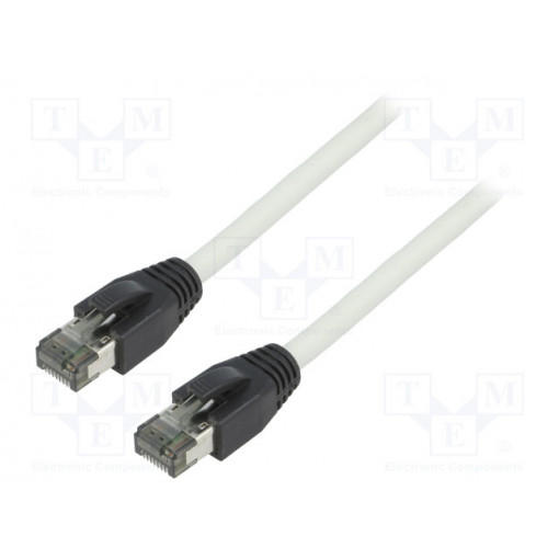 CQ8052S; Patch cord; S/FTP; Cat 8.1; stranded; Cu; LSZH; grey; 2m; 26AWG; LOGILINK