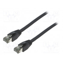 CQ8053S; Patch cord; S/FTP; Cat 8.1; stranded; Cu; LSZH; black; 2m; 26AWG; LOGILINK