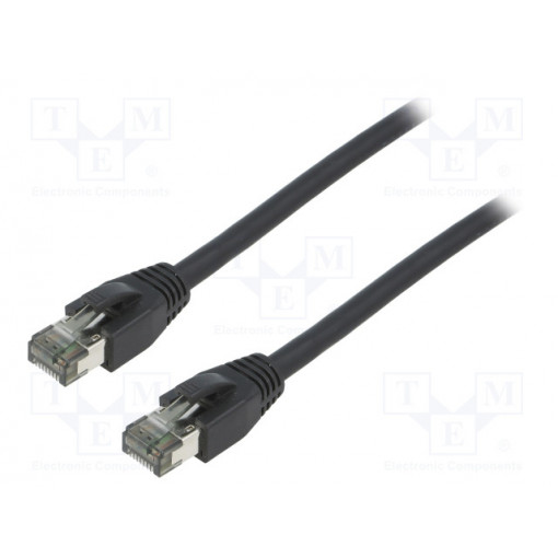 CQ8053S; Patch cord; S/FTP; Cat 8.1; stranded; Cu; LSZH; black; 2m; 26AWG; LOGILINK