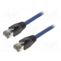 CQ8056S; Patch cord; S/FTP; Cat 8.1; stranded; Cu; LSZH; blue; 2m; 26AWG; LOGILINK