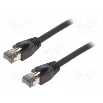 CQ8063S; Patch cord; S/FTP; Cat 8.1; stranded; Cu; LSZH; black; 3m; 26AWG; LOGILINK