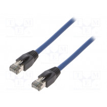 CQ8076S; Patch cord; S/FTP; Cat 8.1; stranded; Cu; LSZH; blue; 5m; 26AWG; LOGILINK