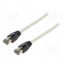 CQ8092S; Patch cord; S/FTP; Cat 8.1; stranded; Cu; LSZH; grey; 10m; 26AWG; LOGILINK