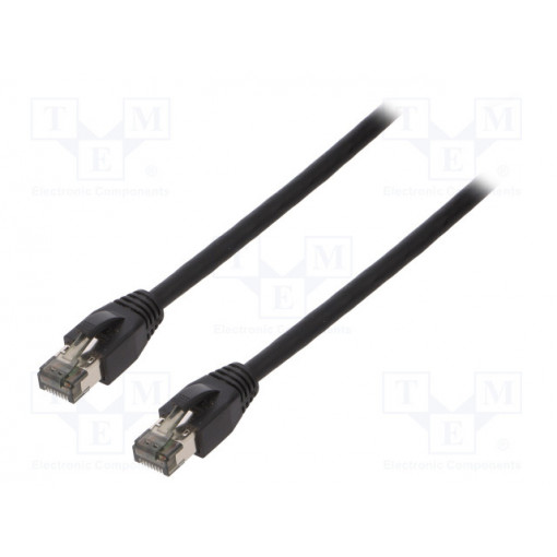 CQ8103S; Patch cord; S/FTP; Cat 8.1; stranded; Cu; LSZH; black; 15m; 26AWG; LOGILINK
