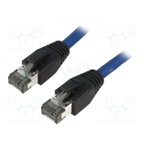 CQ8106S; Patch cord; S/FTP; Cat 8.1; stranded; Cu; LSZH; blue; 15m; 26AWG; LOGILINK