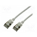 CQ9072S; Patch cord; U/FTP; 6a; stranded; Cu; TPE; grey; Len: 5m; 32AWG; LOGILINK