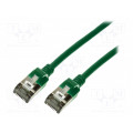 CQ9075S; Patch cord; U/FTP; 6a; stranded; Cu; TPE; green; Len: 5m; 32AWG; LOGILINK