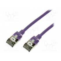 CQ9079S; Patch cord; U/FTP; 6a; stranded; Cu; TPE; violet; Len: 5m; 32AWG; LOGILINK