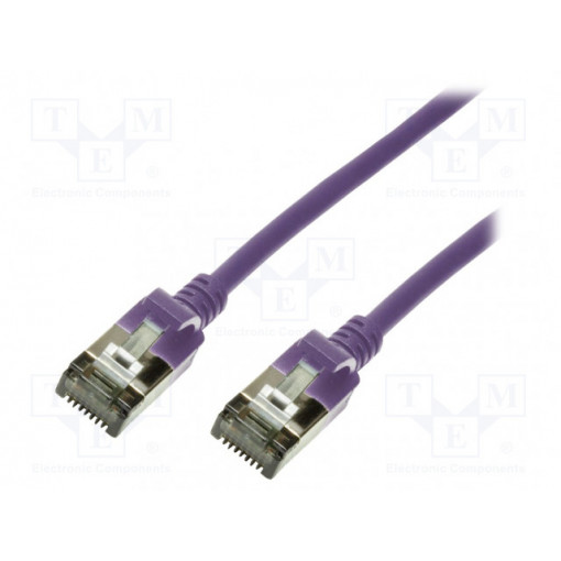 CQ9079S; Patch cord; U/FTP; 6a; stranded; Cu; TPE; violet; Len: 5m; 32AWG; LOGILINK