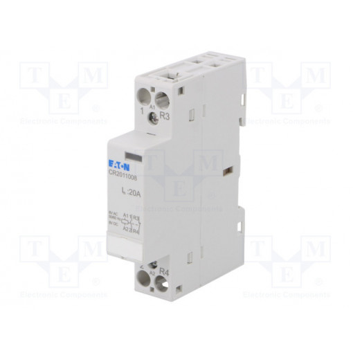 CR2011008; Contactor: 2-pole installation; NC + NO; 8VAC; 20A; DIN; CR20; EATON ELECTRIC
