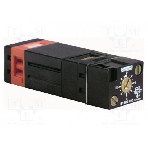 81503720; Time relay; 2÷8bar; NC; Connection: M4; Range: 0,1÷30s; CROUZET 81503720; Time relay; 2÷8bar; NC; Connection: M4; Range: 0,1÷30s; CROUZET