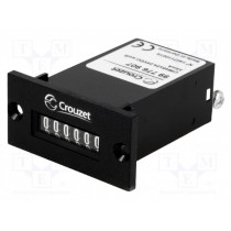 99776907; Counter: electromechanical; pulses; 999999; Resetting: none; IP40; CROUZET