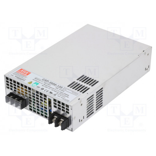 CSP-3000-120; Power supply: switched-mode; modular,programmable; 3000W; 120VDC; MEAN WELL