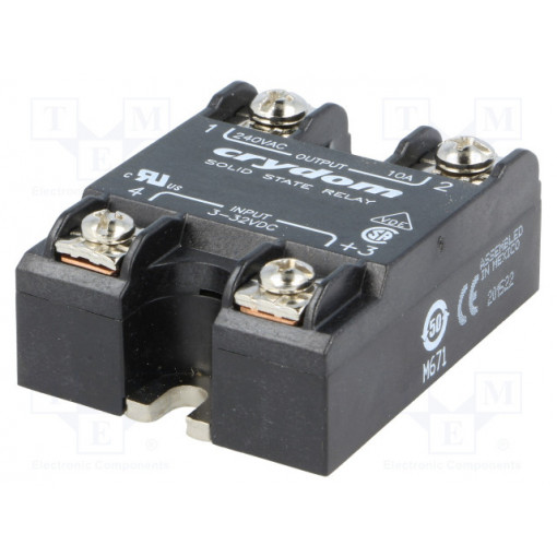 CSW2410-10; Relay: solid state; Ucntrl: 3÷32VDC; 10A; 24÷280VAC; -40÷80°C; IP00; CRYDOM