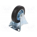 CTPW-SG 100W; Transport wheel; Ø: 100mm; W: 25mm; H: 128mm; rigid; 70kg; Mat: rubber; RADER