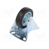 CTPW-SG 80W; Transport wheel; Ø: 80mm; W: 25mm; H: 105mm; rigid; 50kg; Mat: rubber; RADER