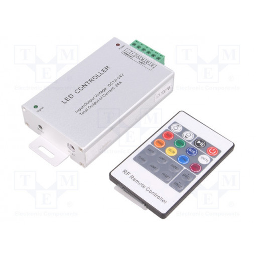 CTR-RGB-8A-01; LED controller; RGB lighting control; Channels: 3; 24A; silver; OPTOFLASH CTR-RGB-8A-01; LED controller; RGB lighting control; Channels: 3; 24A; silver; OPTOFLASH