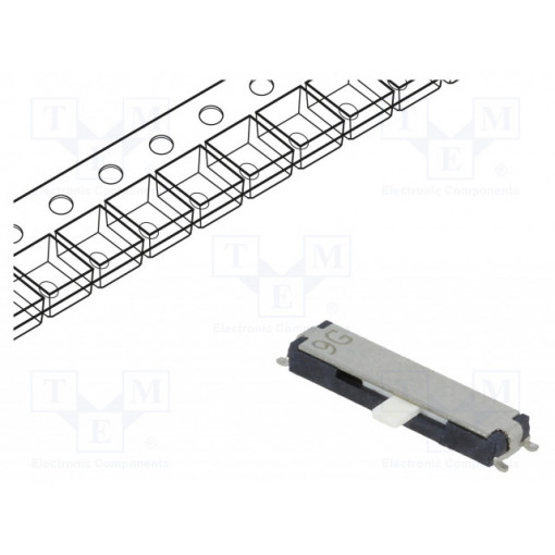 CUS-14TB; Switch: slide; Pos: 4; SP4T; 0.3A/4VDC; ON-ON-ON-ON; Mounting: SMT; Nidec Copal Electronics