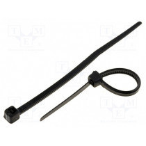 CV-060BK; Cable tie; L: 62mm; W: 2.4mm; polyamide; 78.5N; black; Ømax: 11mm; KSS WIRING