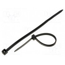 CV-080BK; Cable tie; L: 80mm; W: 2.4mm; polyamide; 78.5N; black; Ømax: 19mm; KSS WIRING CV-080BK; Cable tie; L: 80mm; W: 2.4mm; polyamide; 78.5N; black; Ømax: 19mm; KSS WIRING